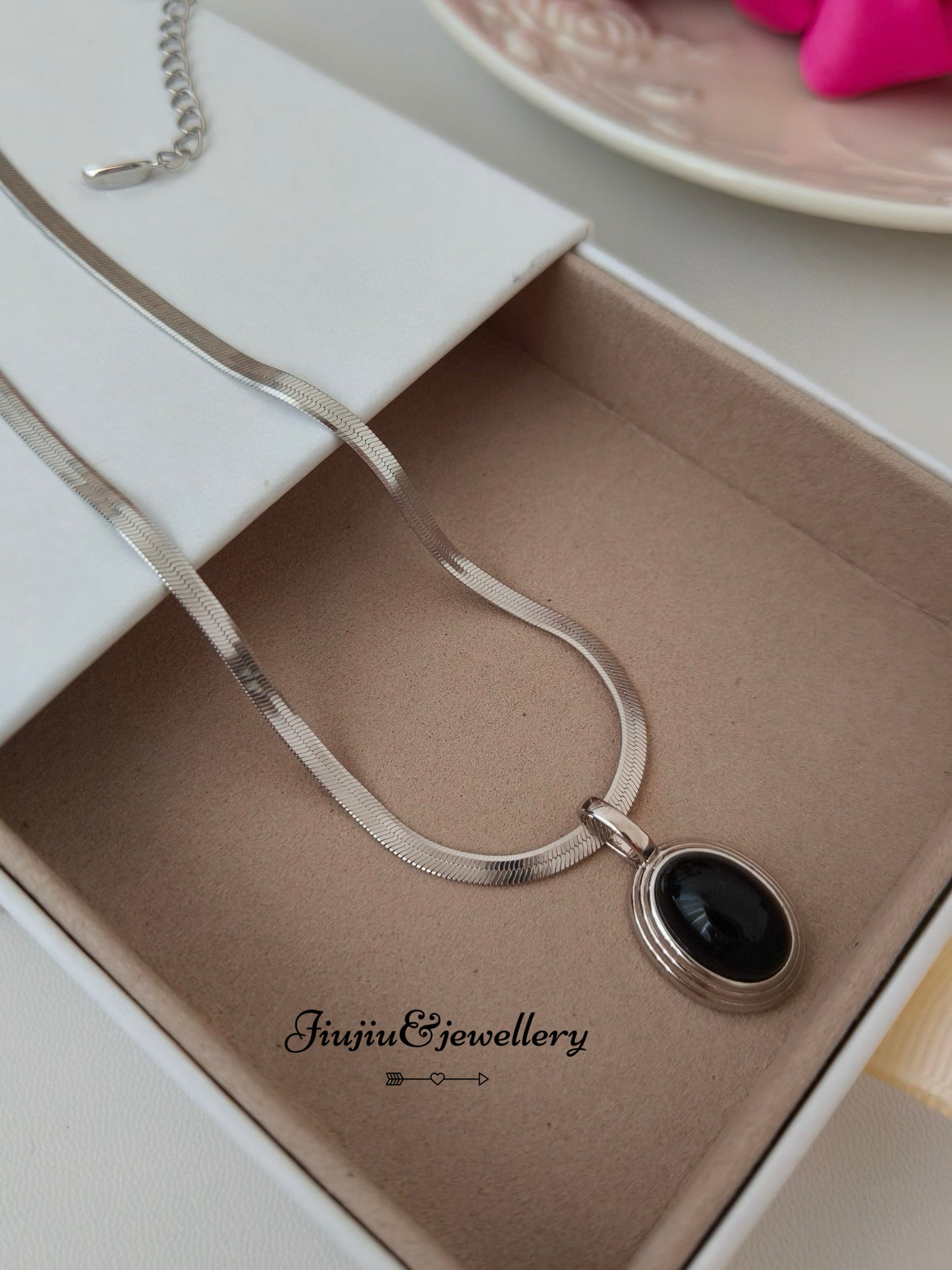 Simple Black Onyx Necklace