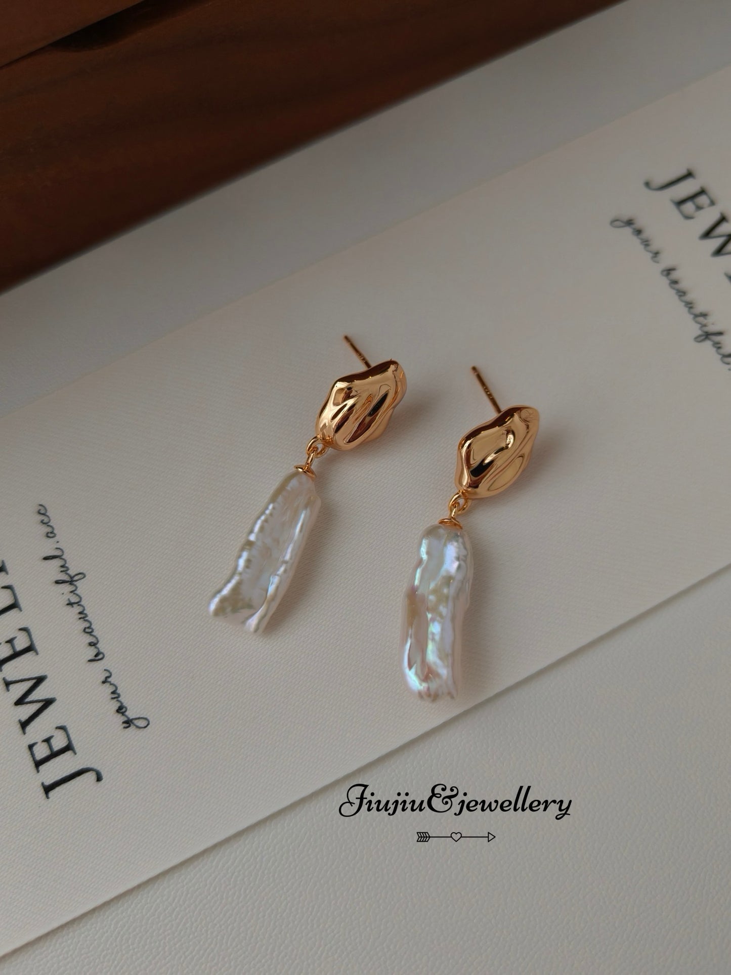 Baroque Long Pearl Earrings