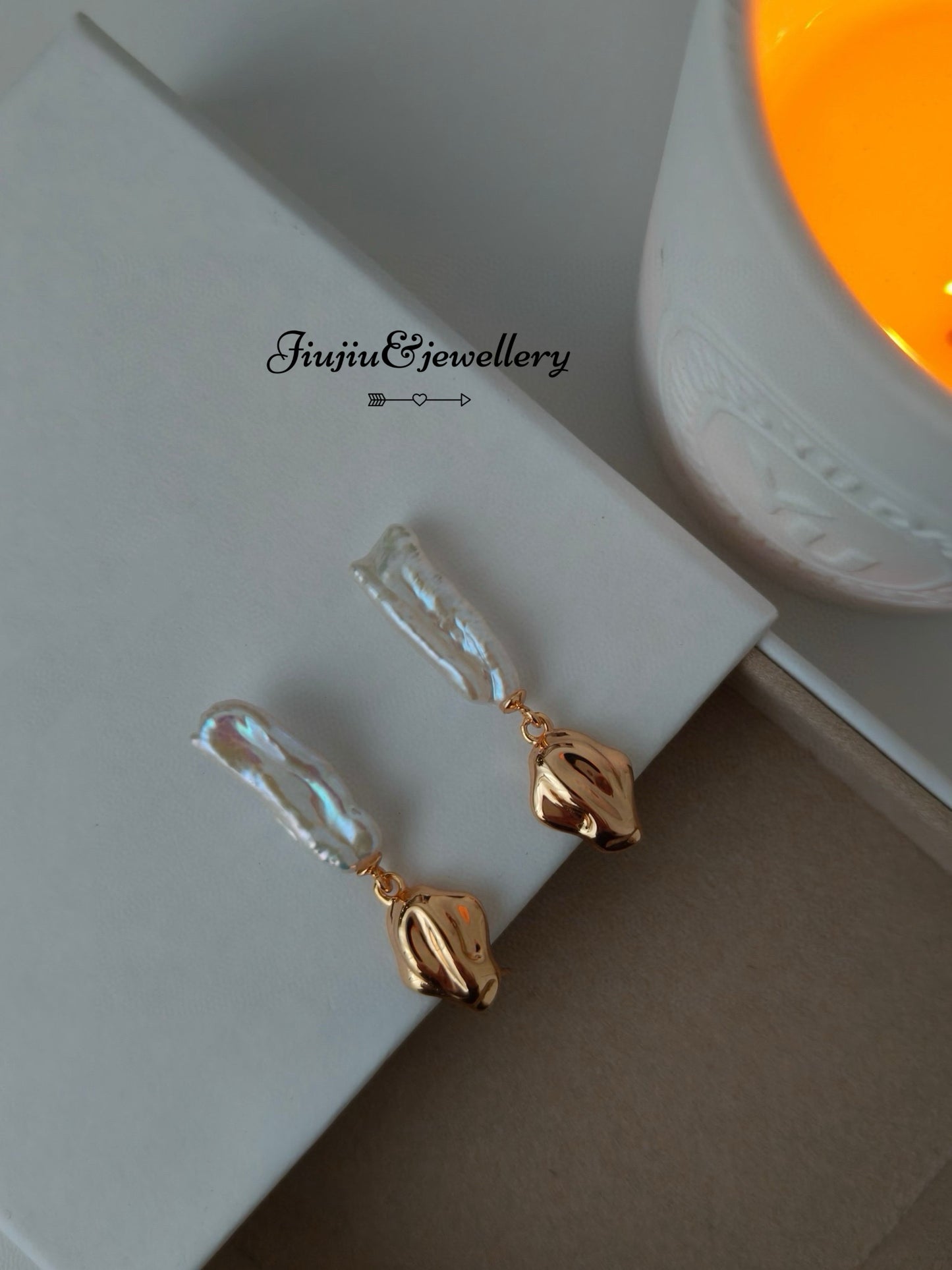 Baroque Long Pearl Earrings