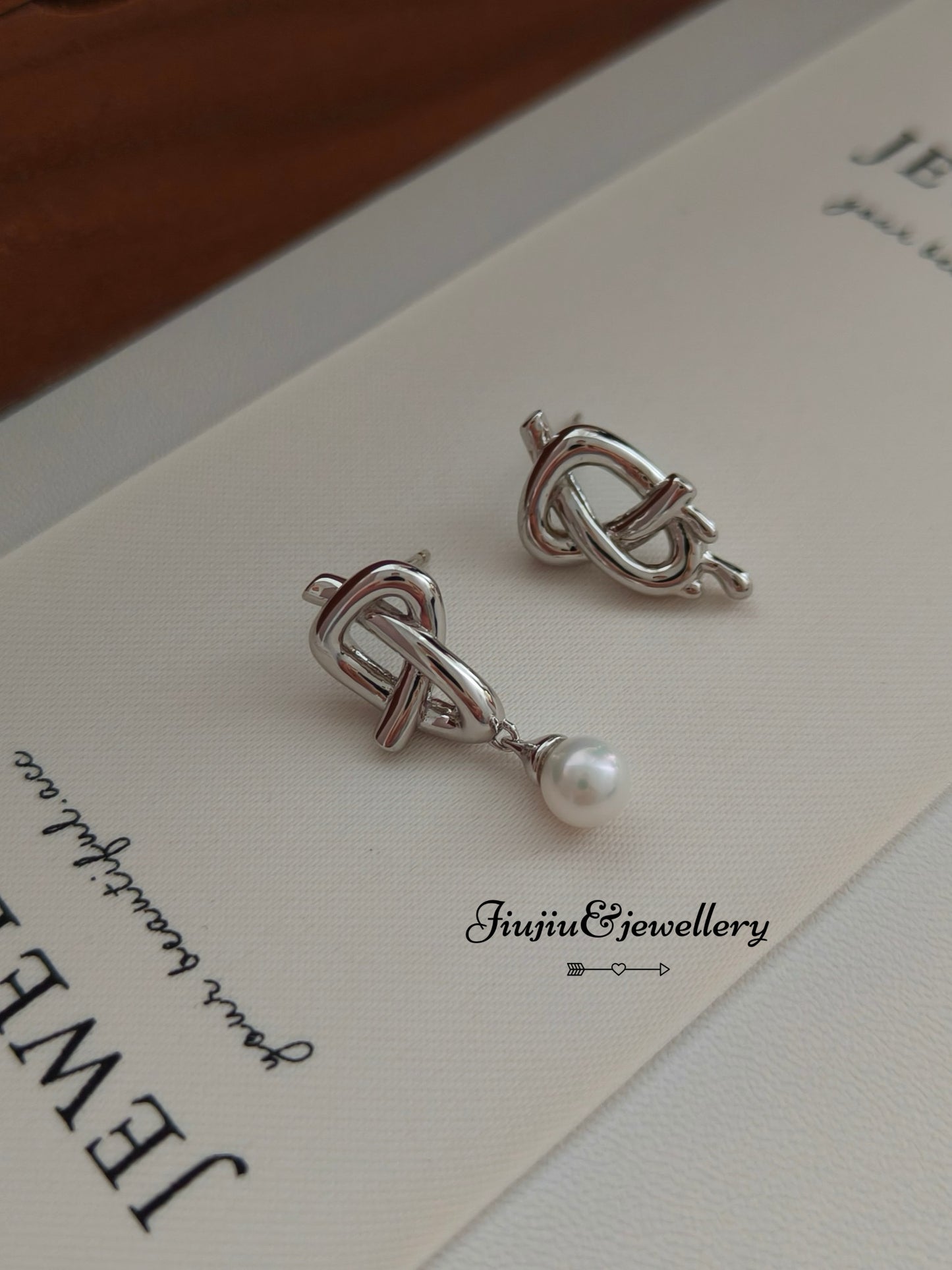 Asymmetric Bow Earrings