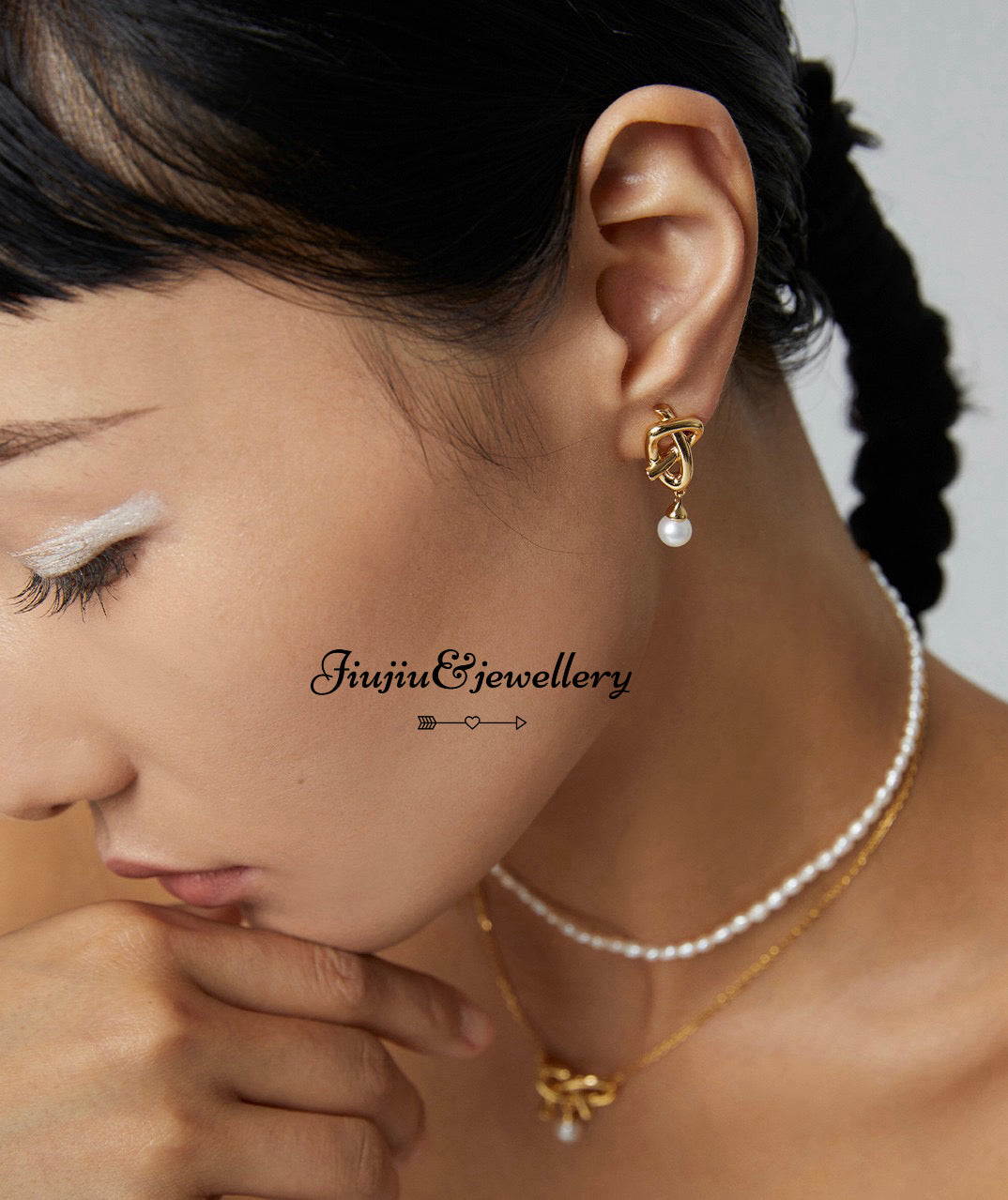 Asymmetric Bow Earrings