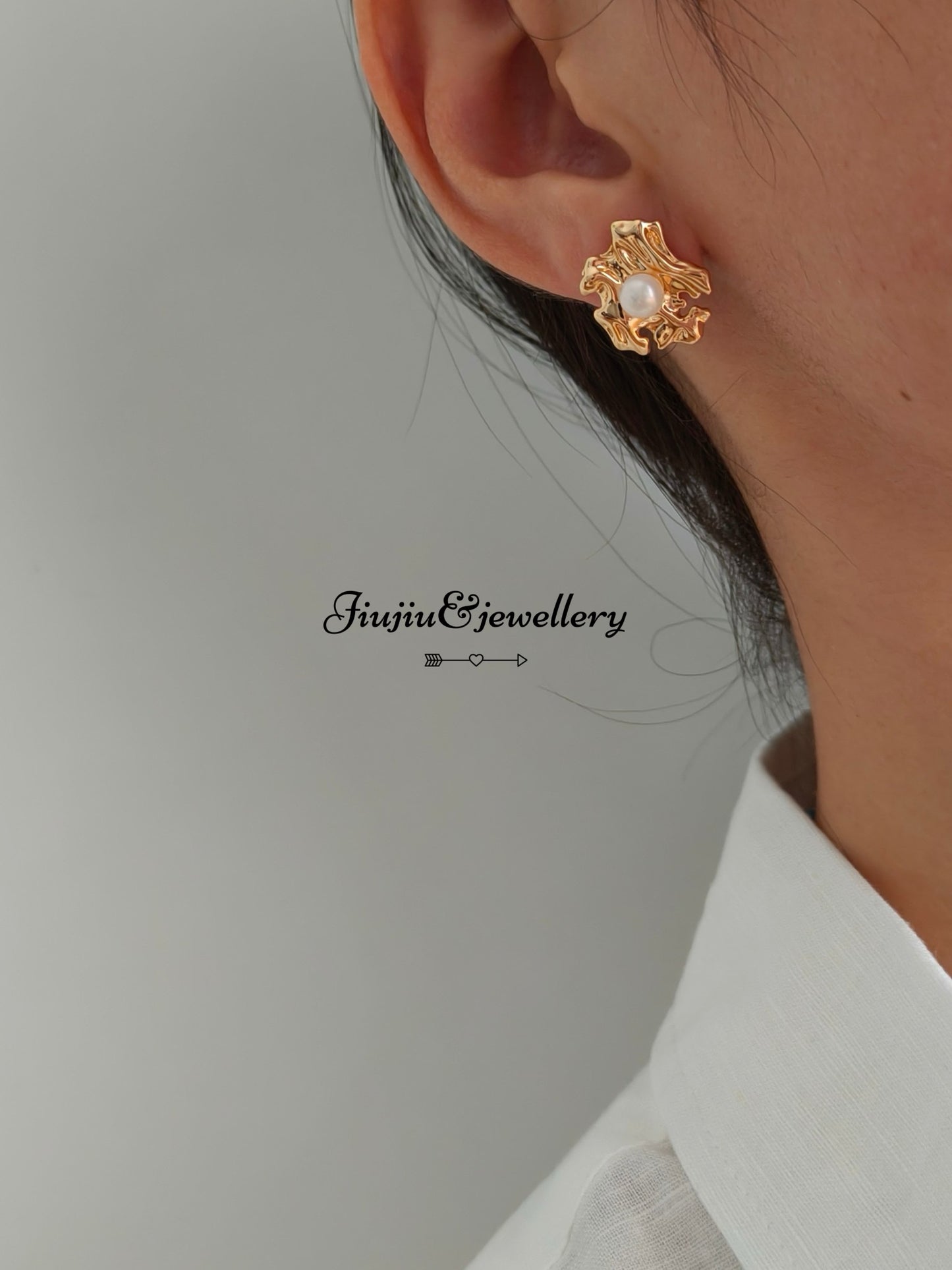 Pleated Petal Earrings