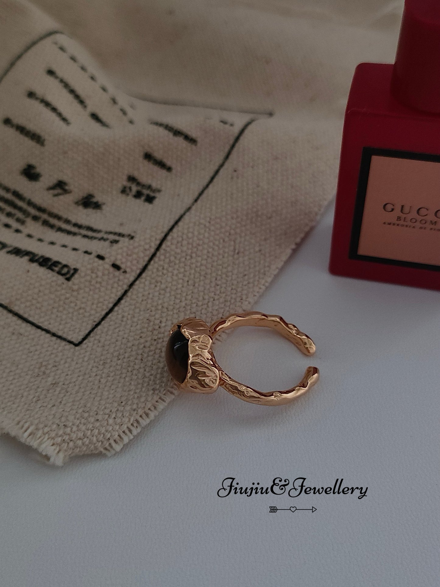 Tiger's Eye Open End Ring