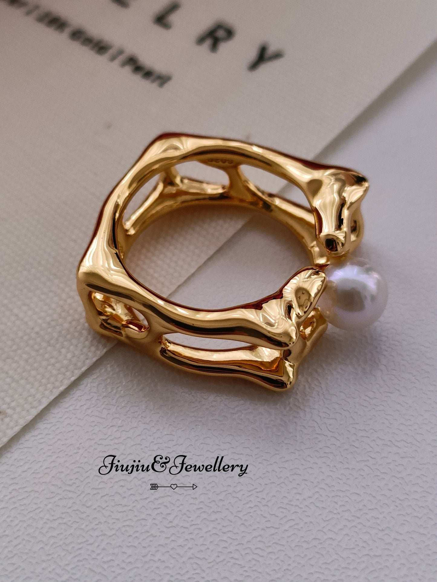 Square Window Shape Ring