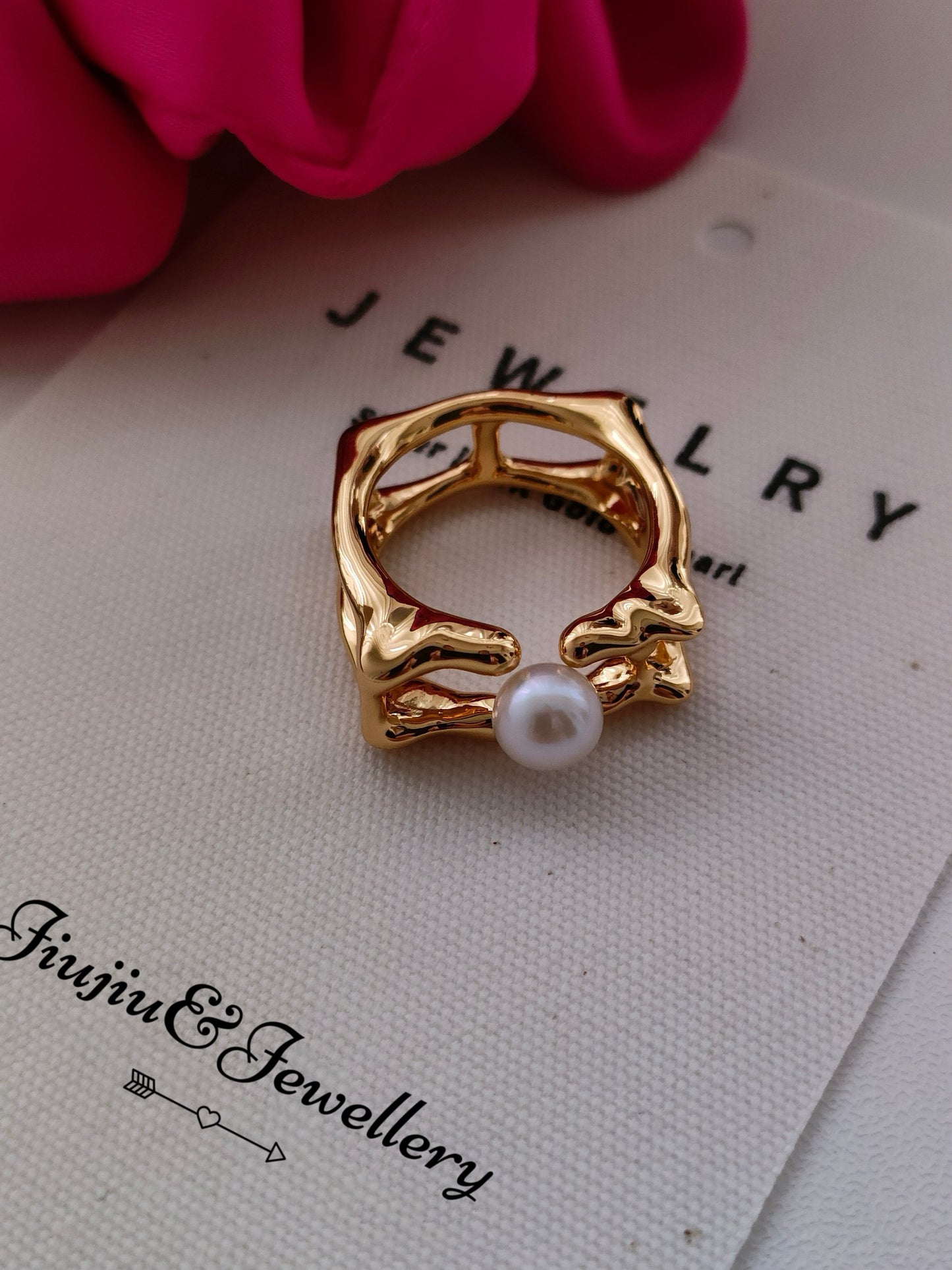 Square Window Shape Ring