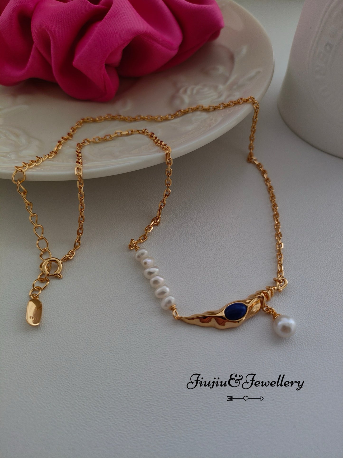 Moon Lapis Necklace