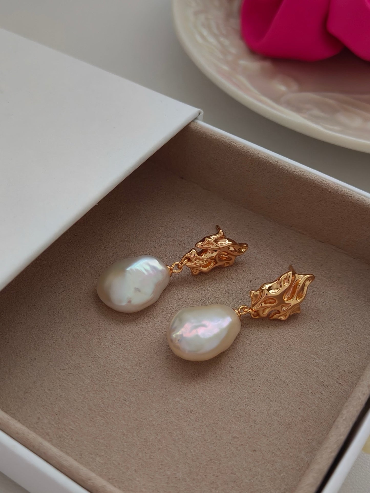 Baroque Irregular Pearl Earrings