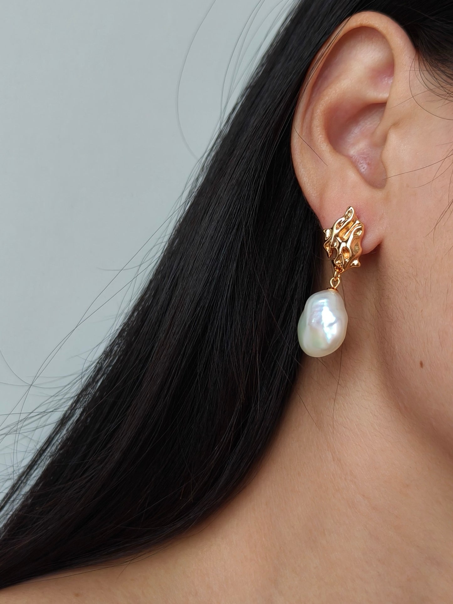 Baroque Irregular Pearl Earrings