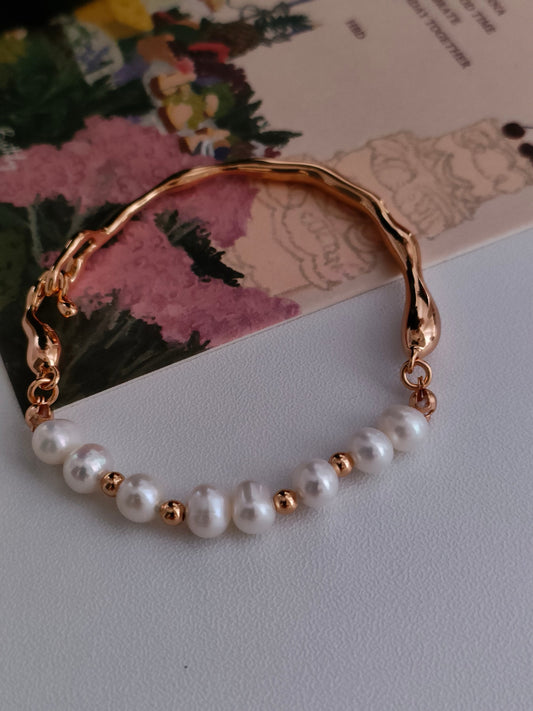 Simple Style Pearl Bracelet